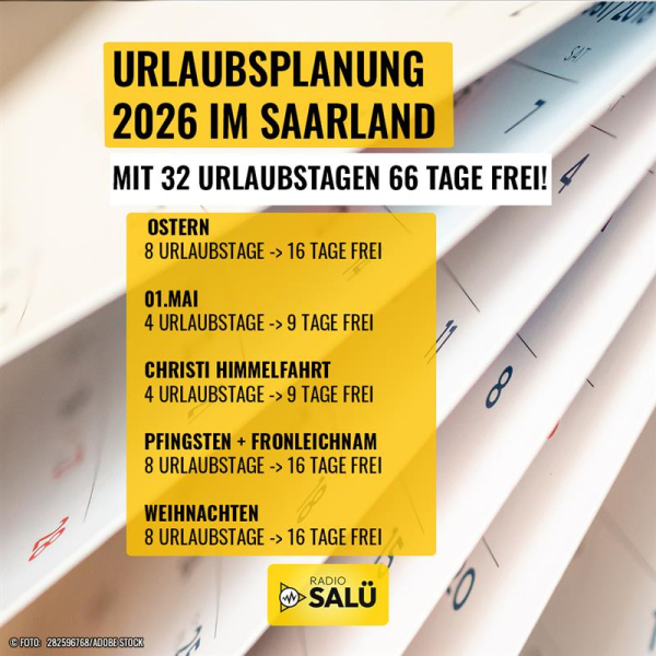 Saarland Urlaubsplanung 2026 
